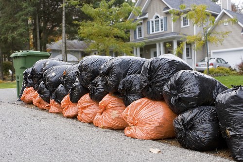 Professional waste removal services in action